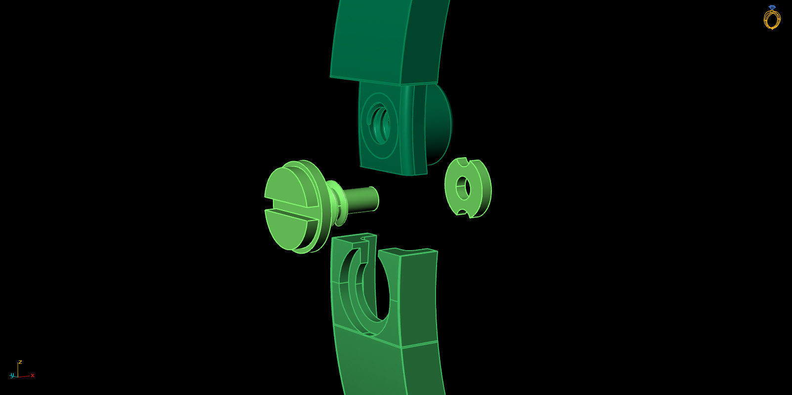 Love Bracelet 21 Size Full 3D print model_9