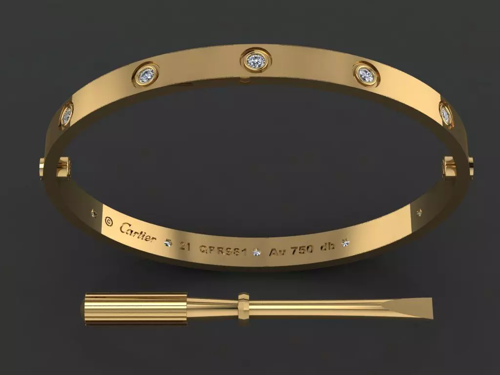 Love Bracelet 21 Size Full 3D print model_0