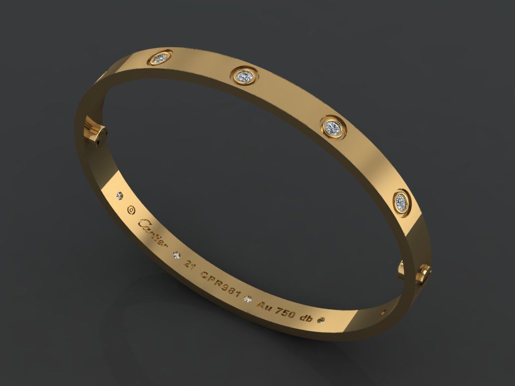 Love Bracelet 21 Size Full 3D print model_1
