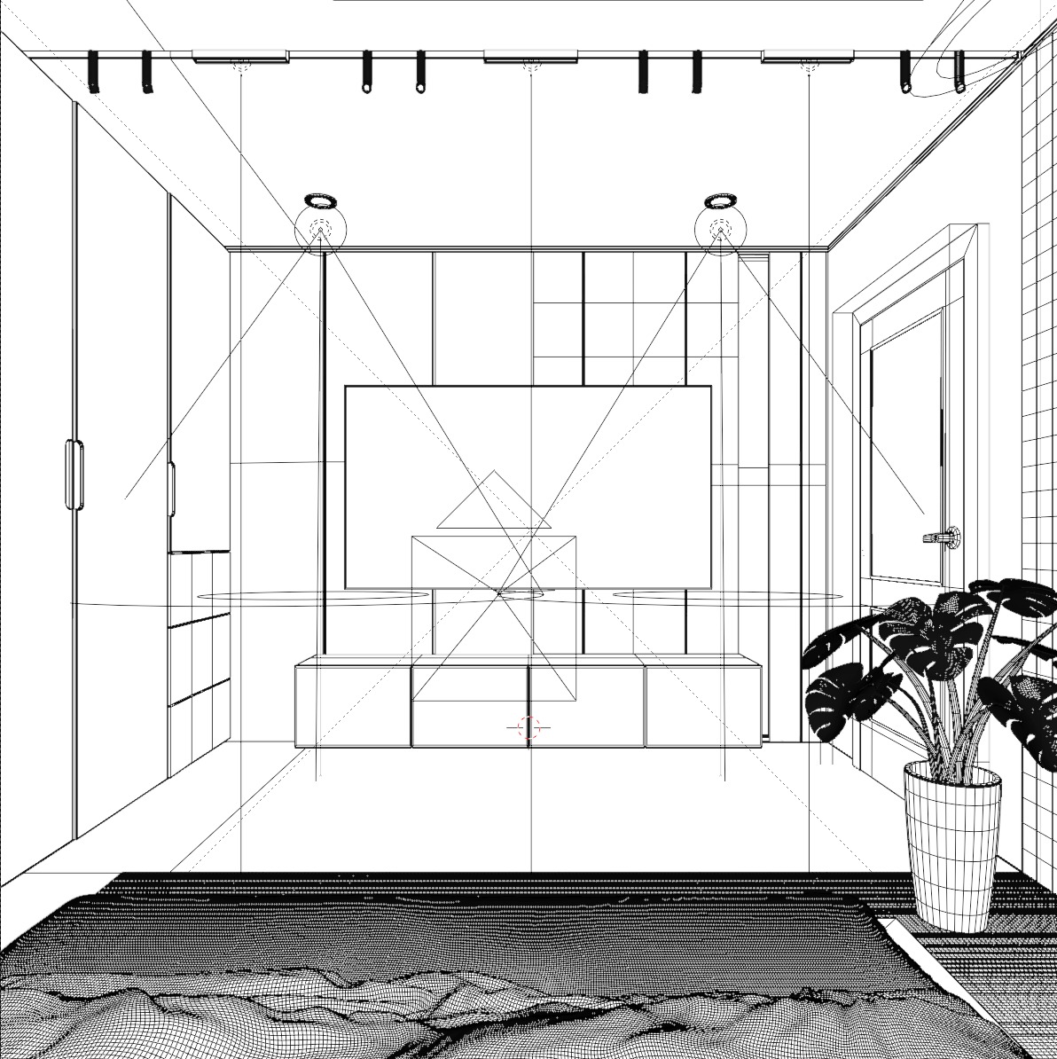 Minimalist Bedroom-Interior 3D model_7