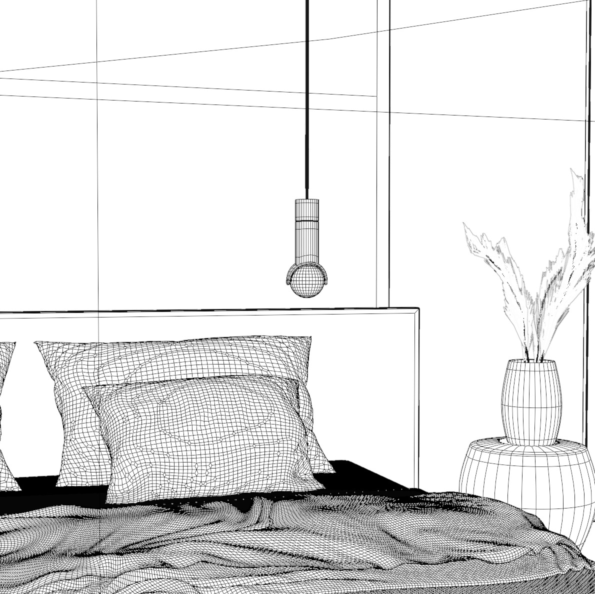 Minimalist Bedroom-Interior 3D model_10