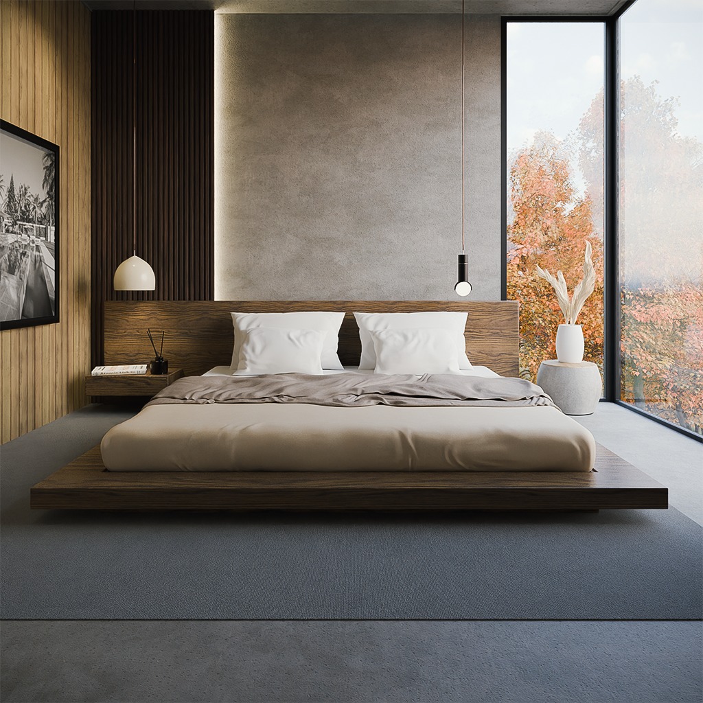 Minimalist Bedroom-Interior 3D model_1