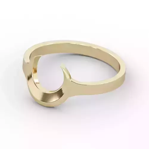 Ring moon RSize 11US 3D print model