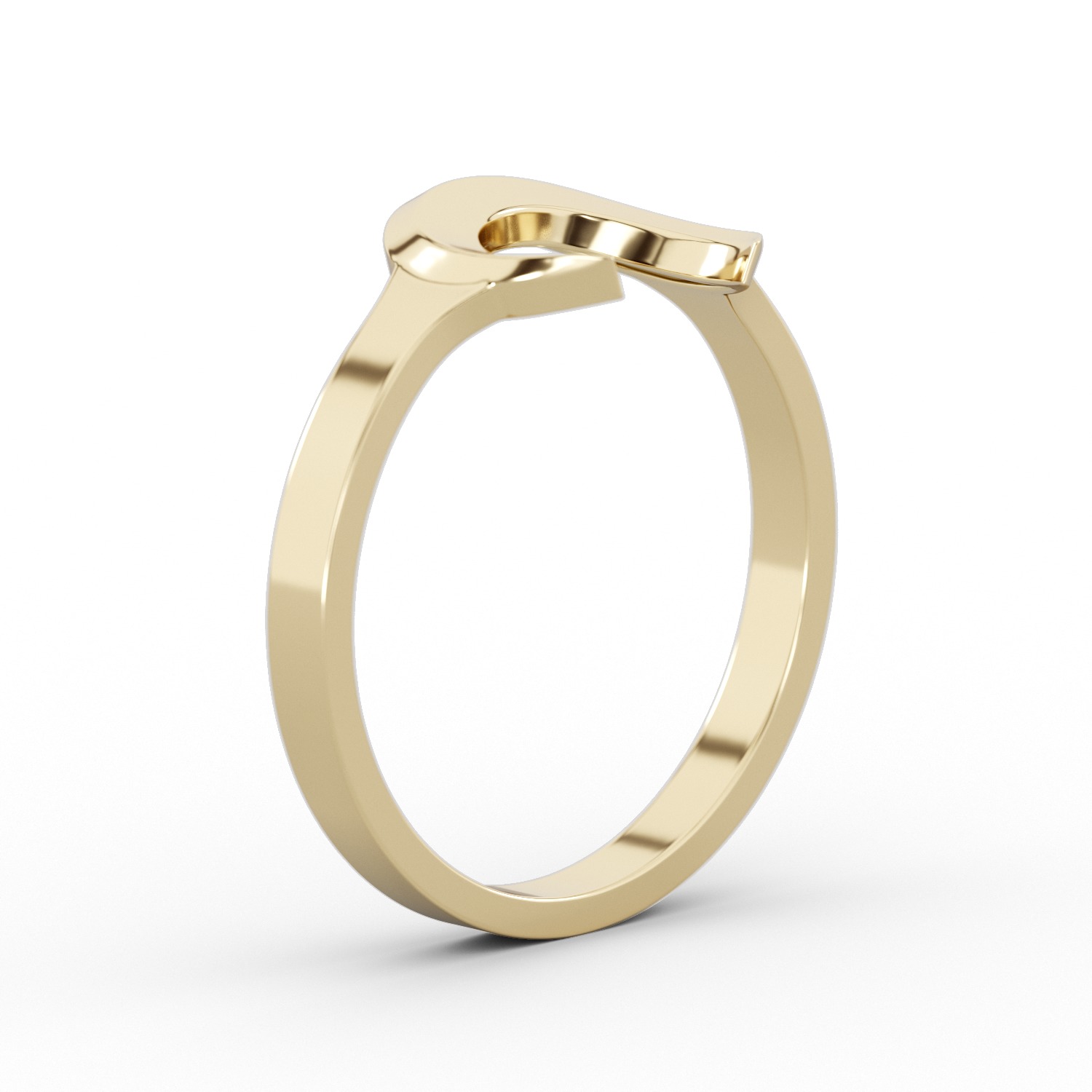 Ring moon RSize 11US 3D print model_2