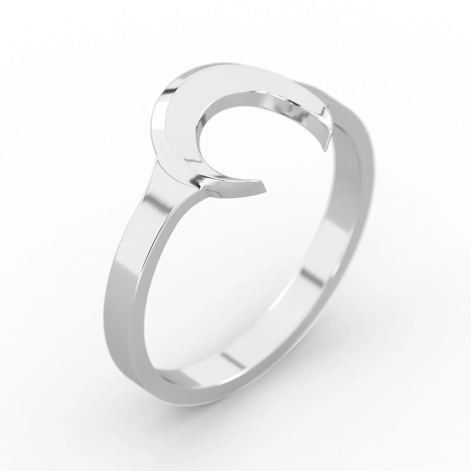 Ring moon RSize 9US 3D print model_0