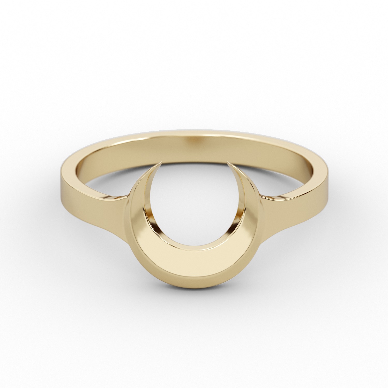 Ring moon RSize 8US 3D print model_1