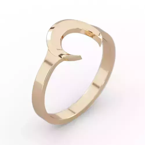 Ring moon RSize 8US 3D print model