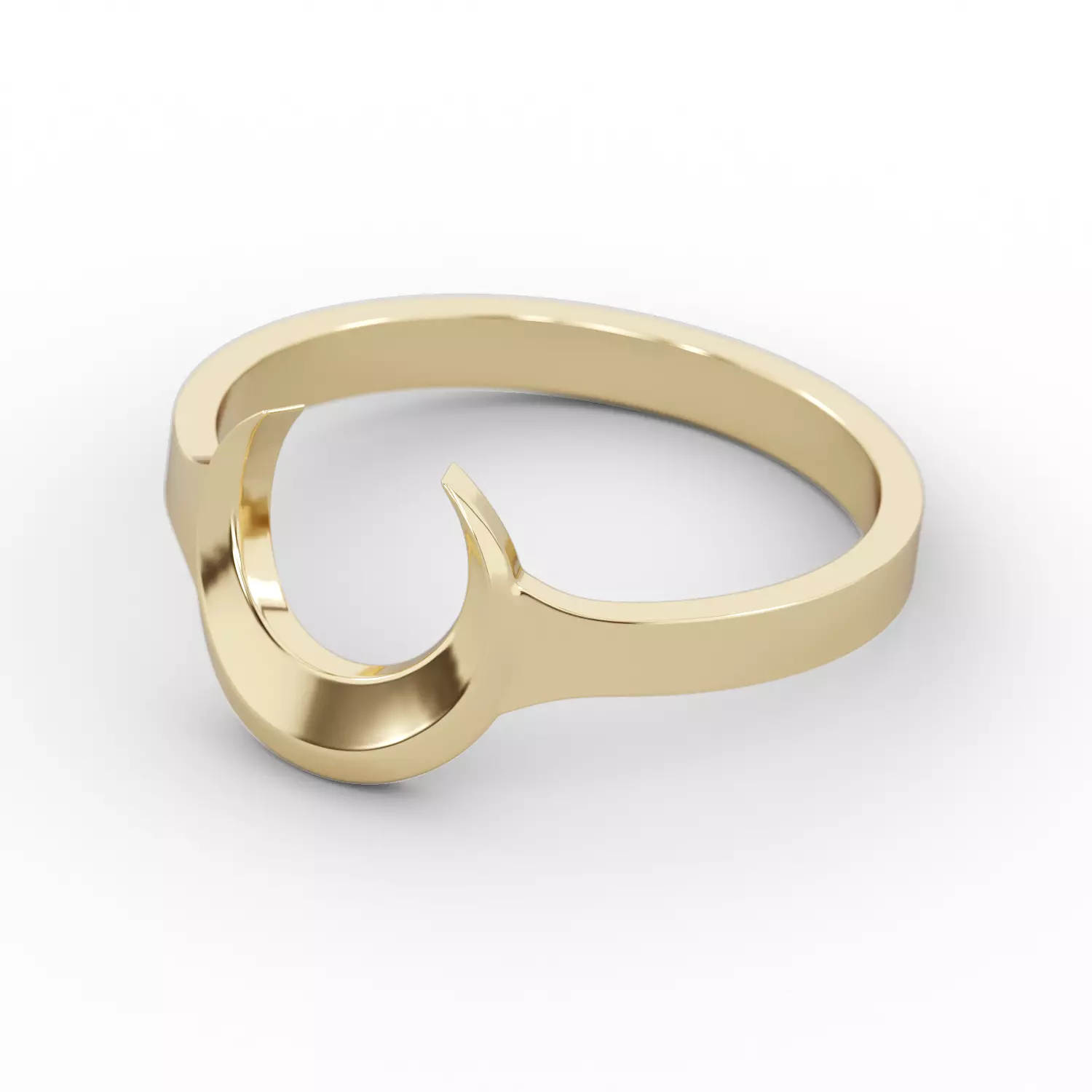 Ring moon RSize 7US 3D print model_0