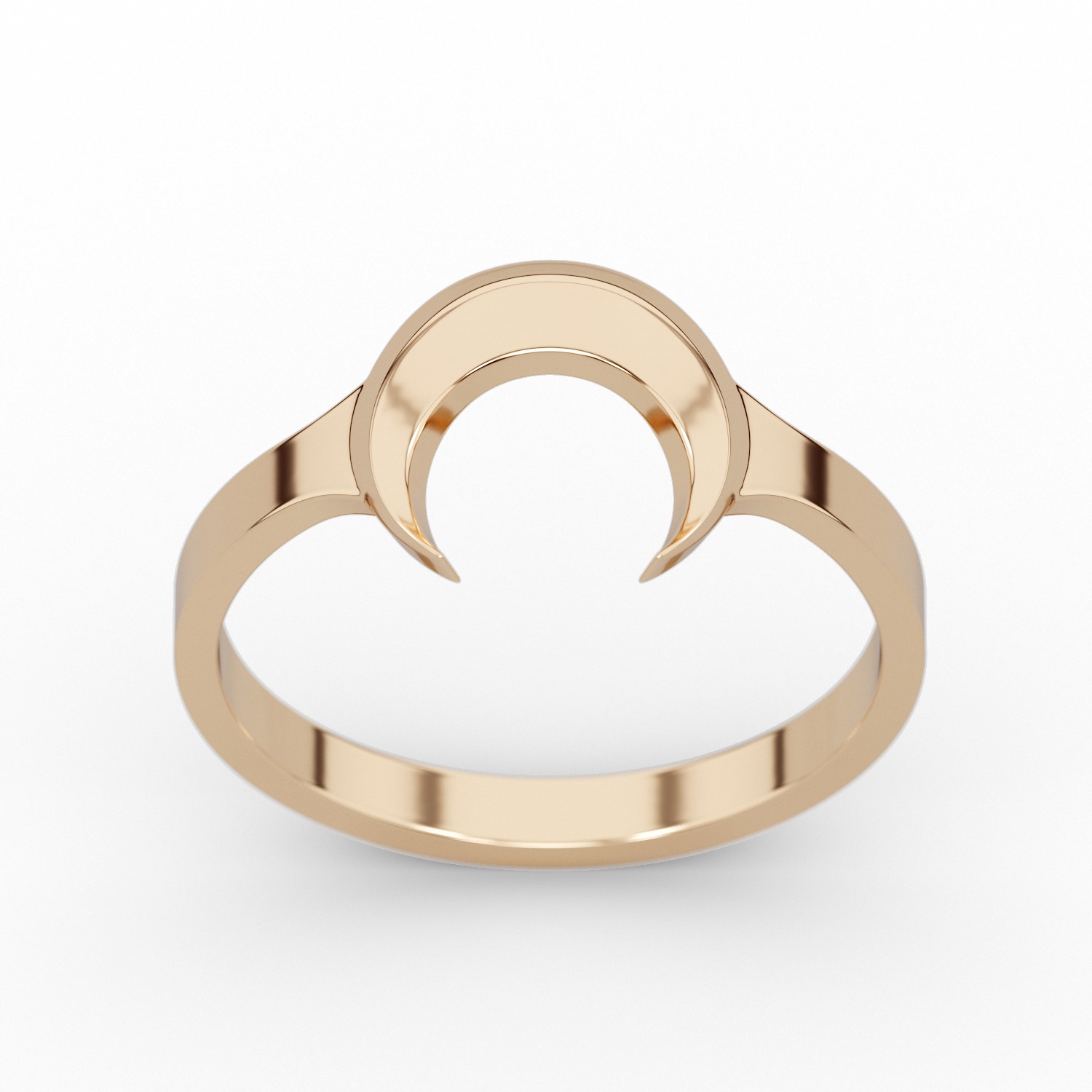 Ring moon RSize 6US 3D print model_20