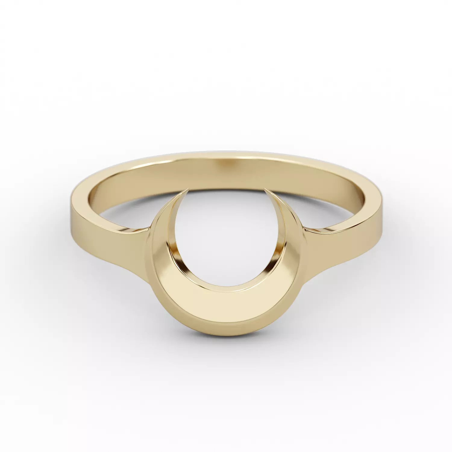 Ring moon RSize 6US 3D print model_0