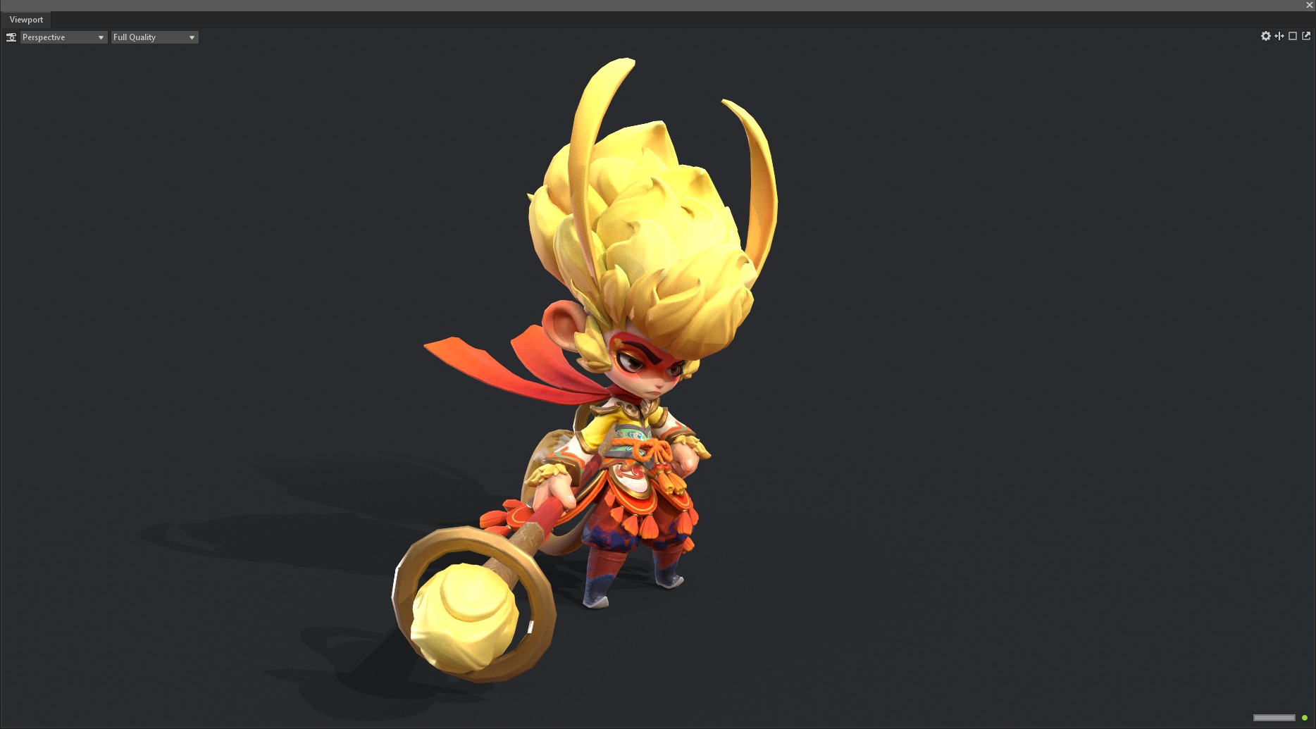 monkey Low-poly 3D model_6