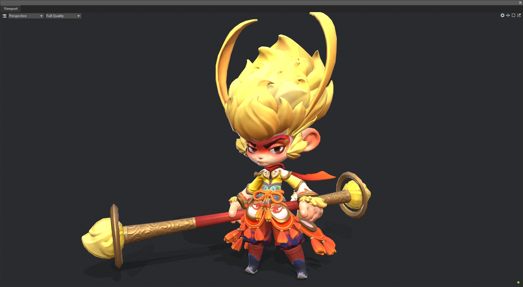 monkey Low-poly 3D model_9