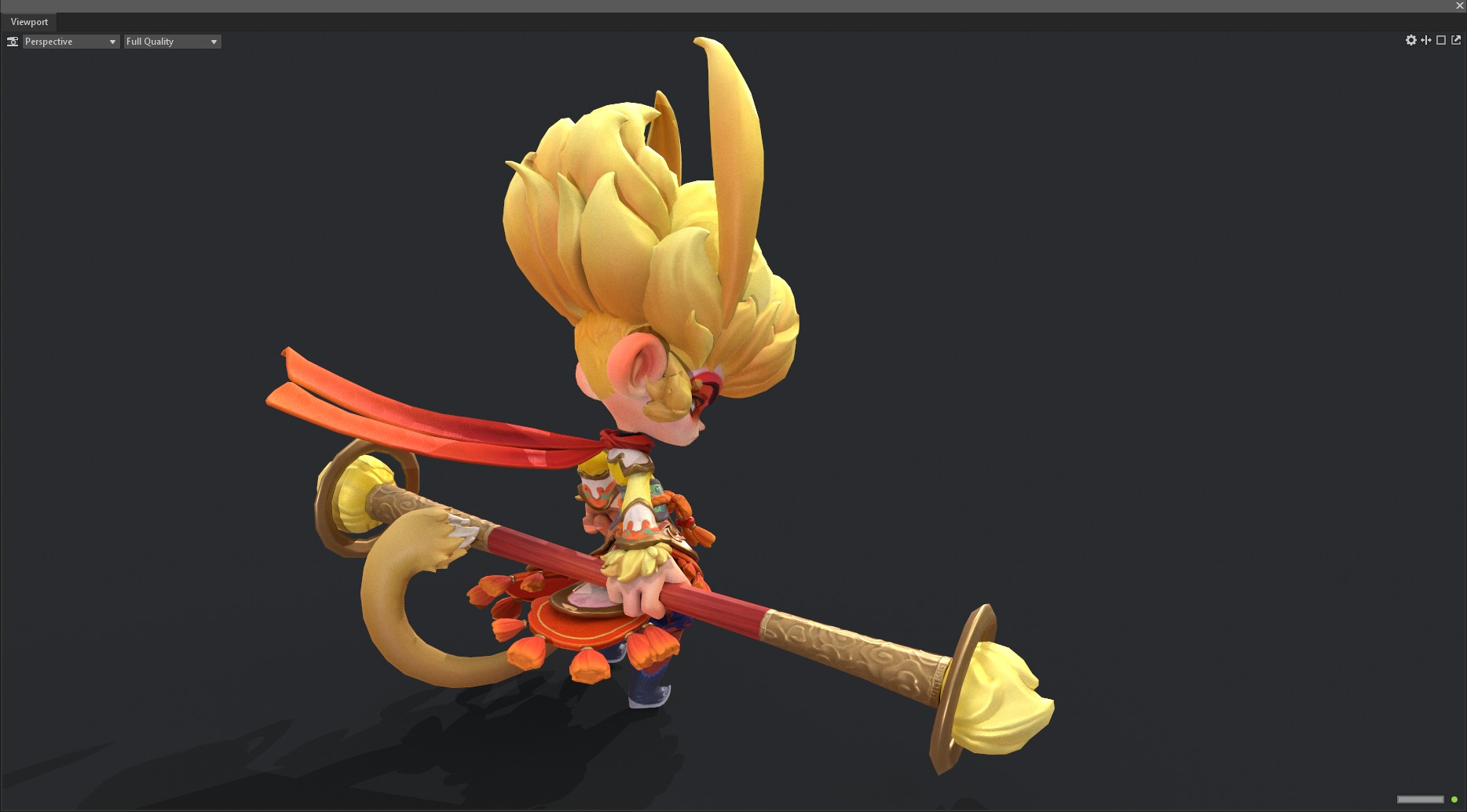 monkey Low-poly 3D model_5