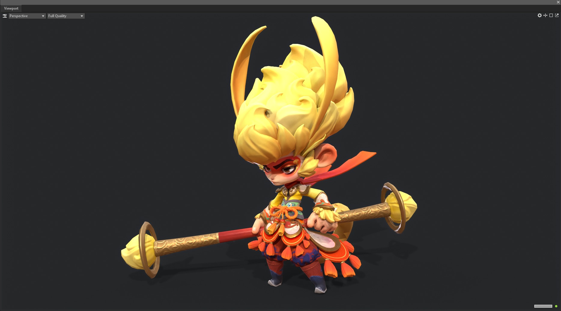 monkey Low-poly 3D model_7