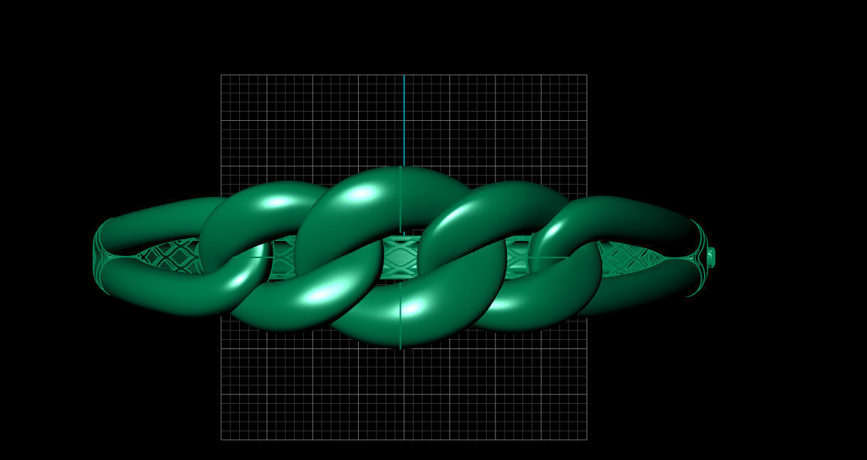 Bracelet Ring 3D print model_8