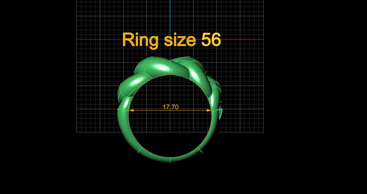 Bracelet Ring 3D print model_14
