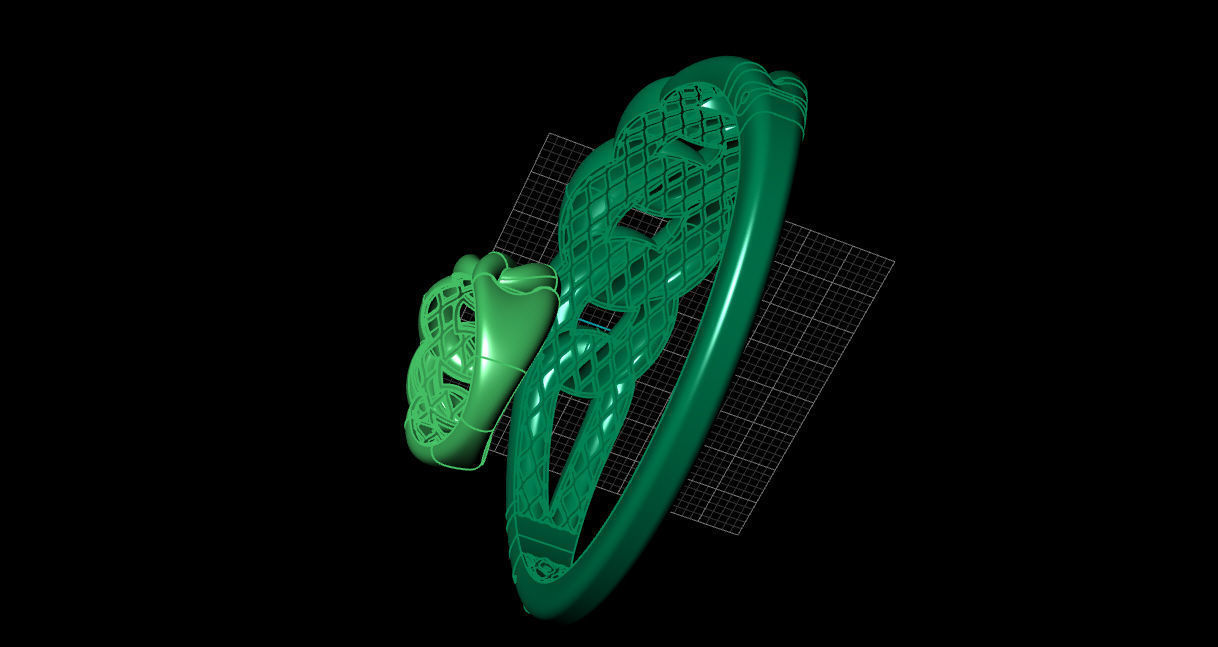 Bracelet Ring 3D print model_15