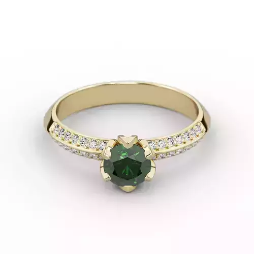 Wedding ring stone 6mm Size 10US