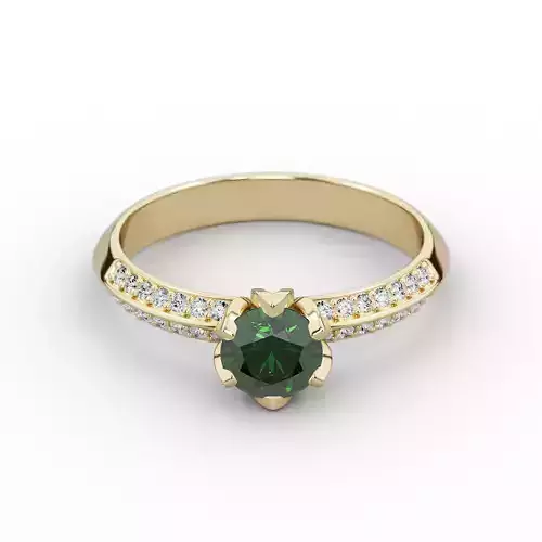 Wedding ring stone 6mm Size 6US