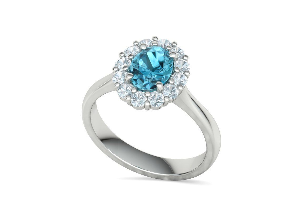 8x6 Oval 1ct Gem Princess Diana Ring and Pendant Collection _48