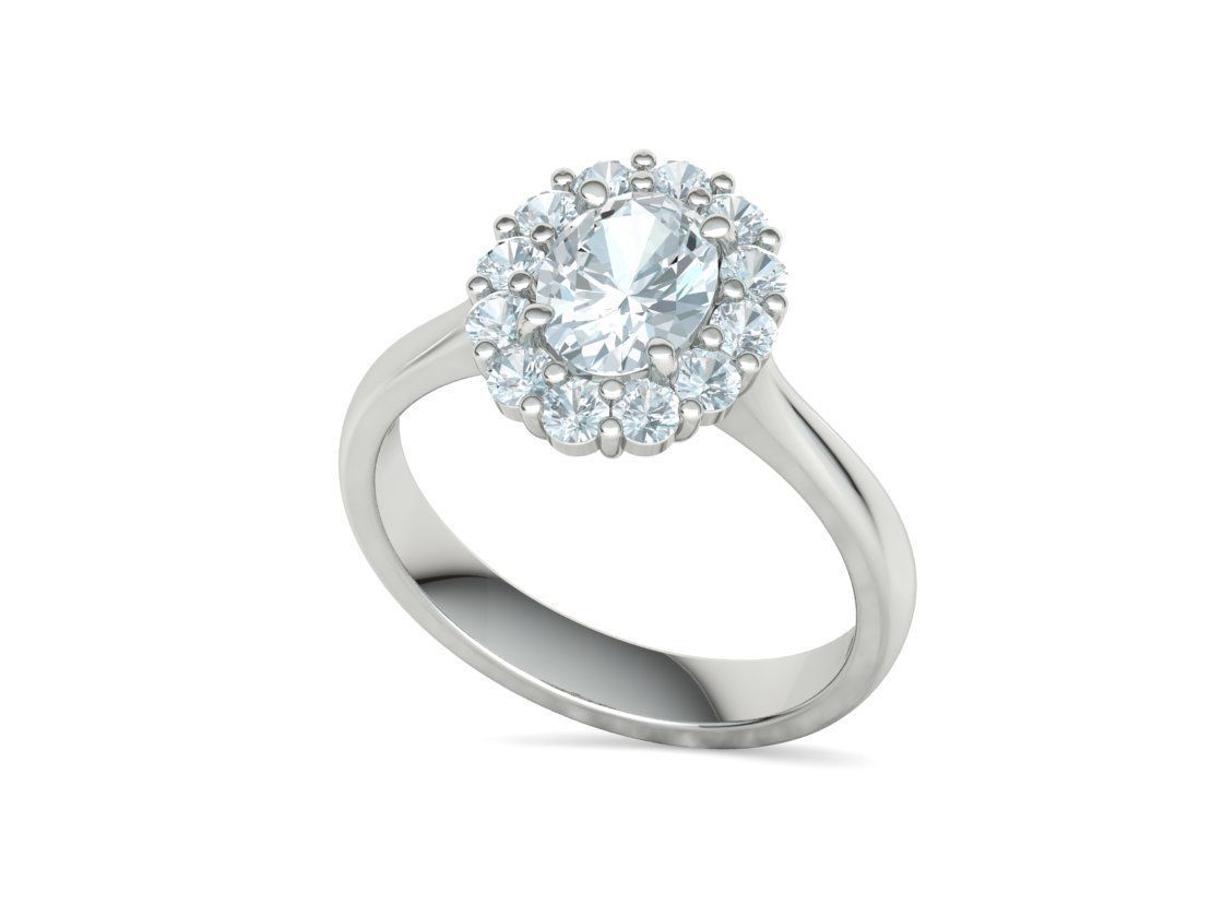 8x6 Oval 1ct Gem Princess Diana Ring and Pendant Collection _50