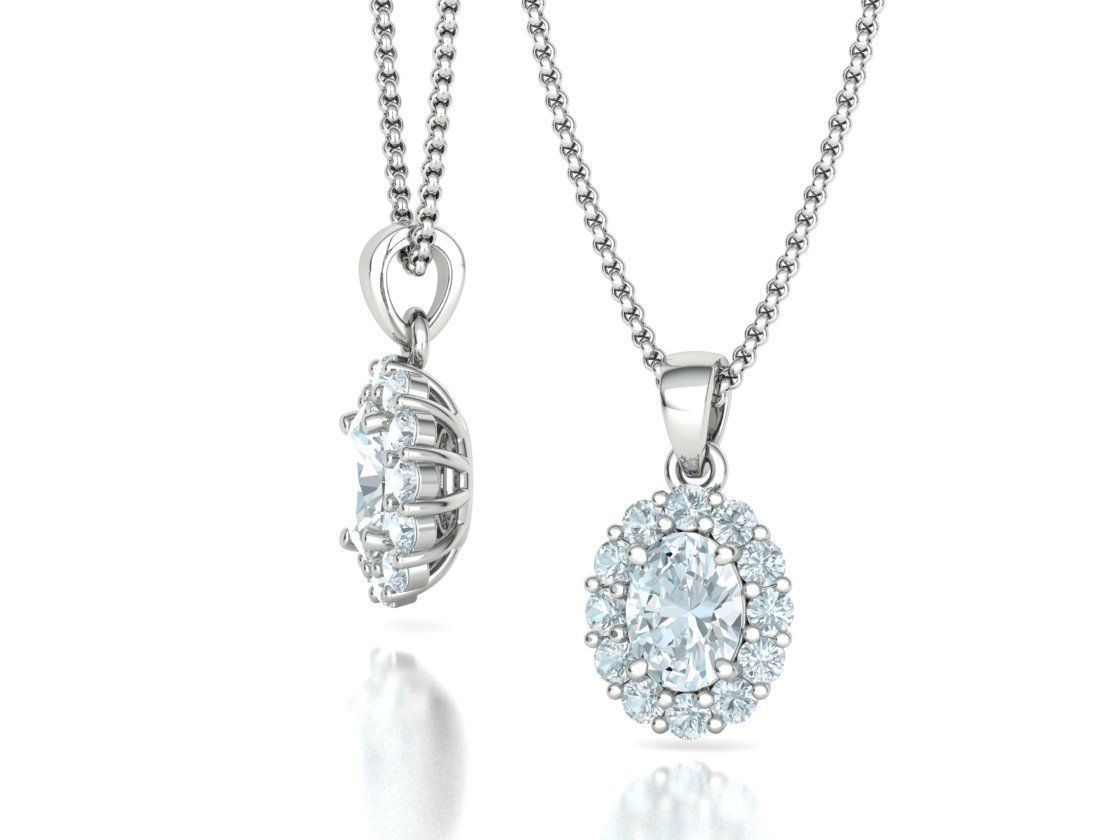 8x6 Oval 1ct Gem Princess Diana Ring and Pendant Collection _31