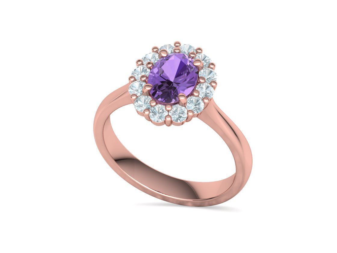 8x6 Oval 1ct Gem Princess Diana Ring and Pendant Collection _47