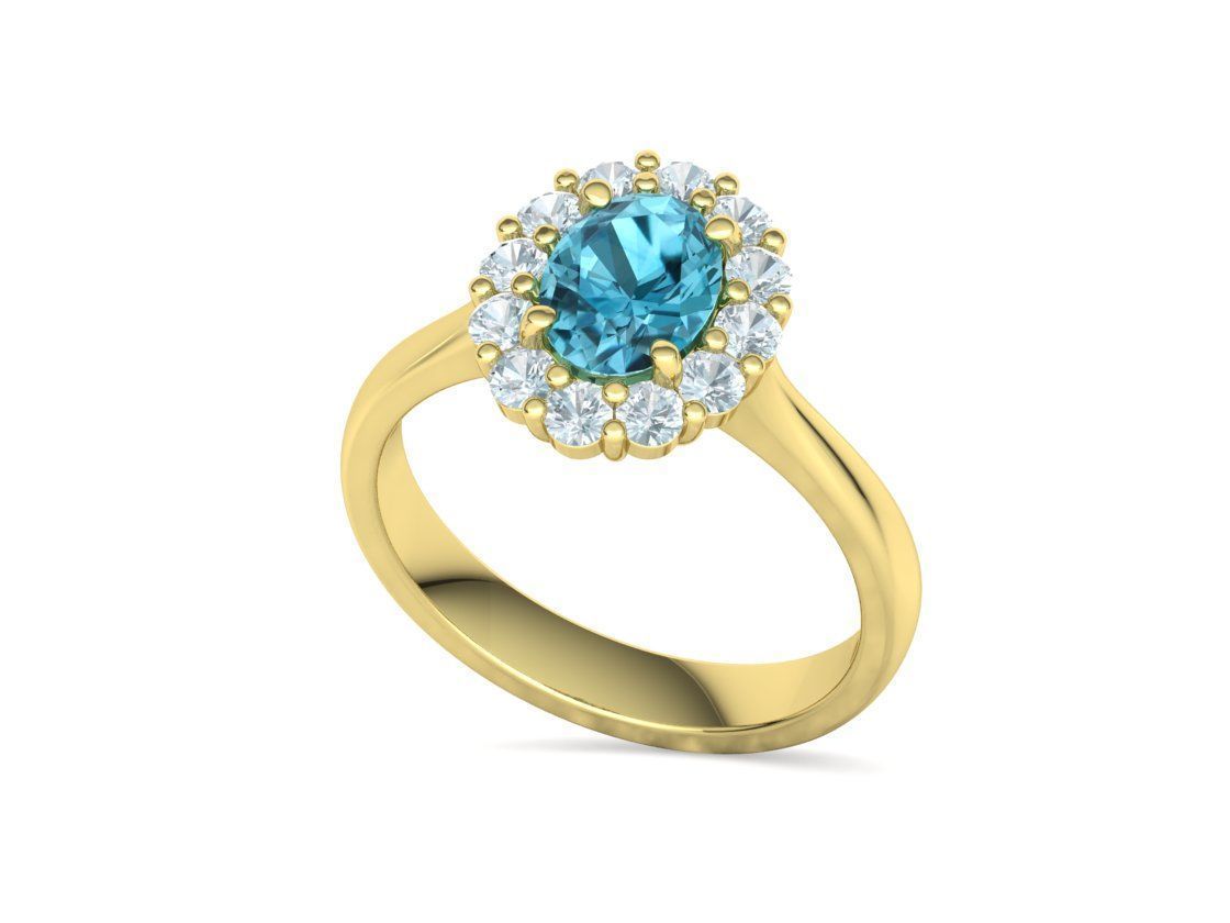 8x6 Oval 1ct Gem Princess Diana Ring and Pendant Collection _51