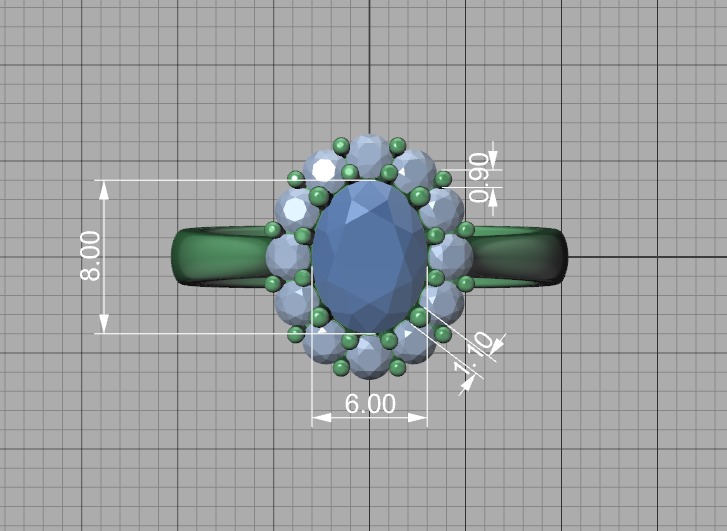 8x6 Oval 1ct Gem Princess Diana Ring and Pendant Collection _5