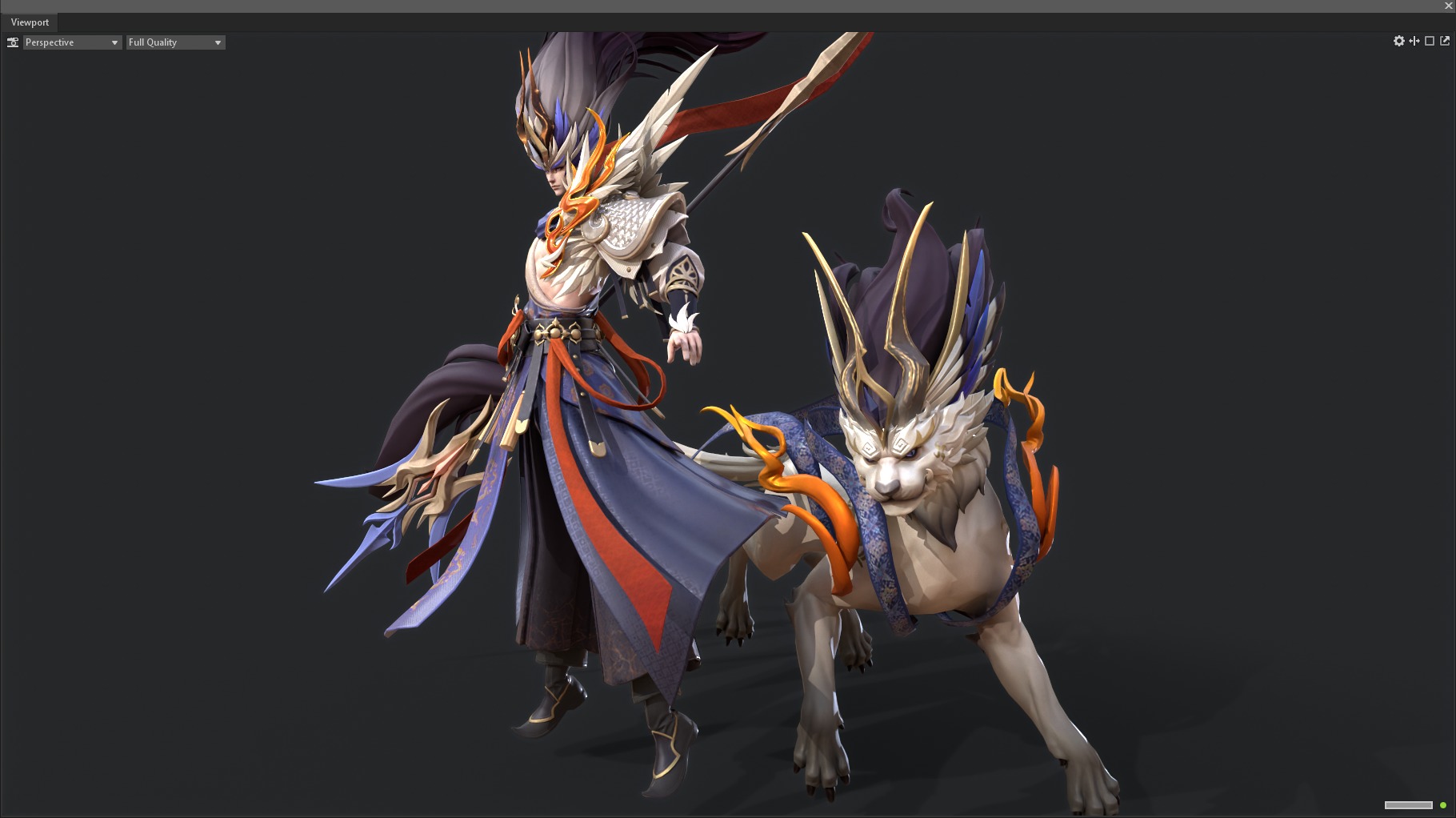 Yang Jian Low-poly 3D model_5