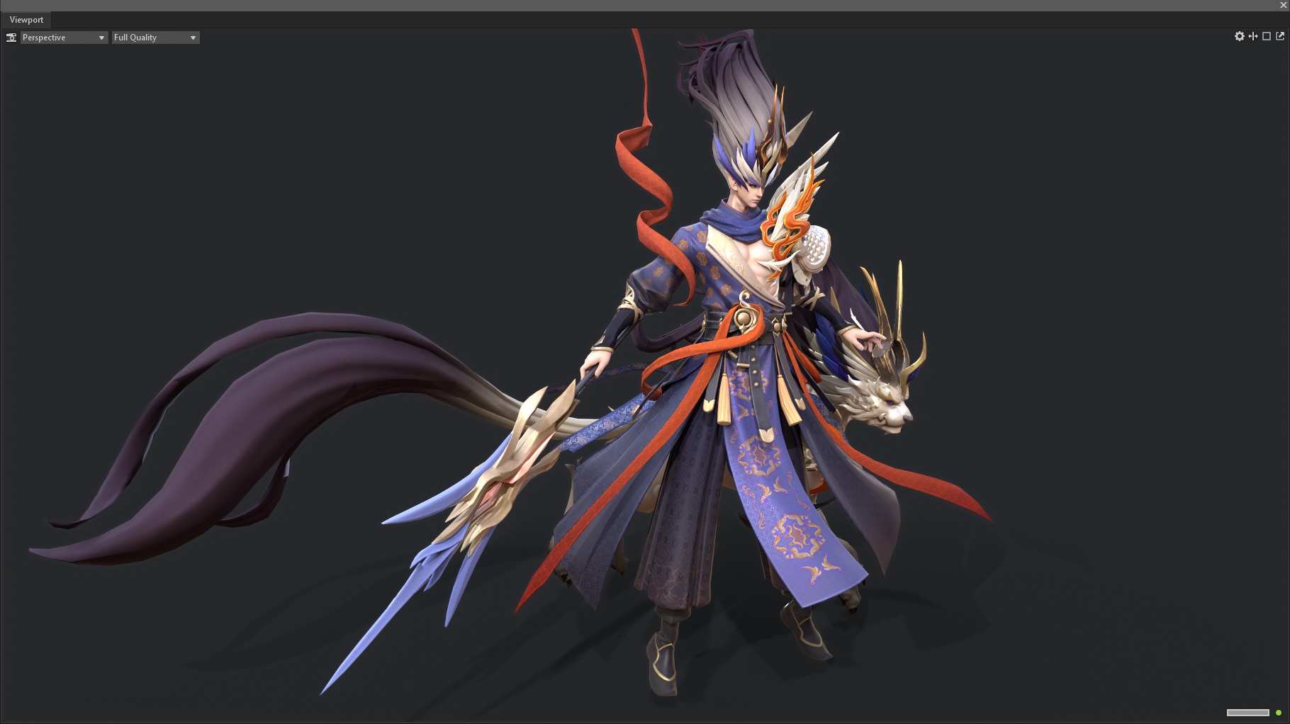 Yang Jian Low-poly 3D model_9