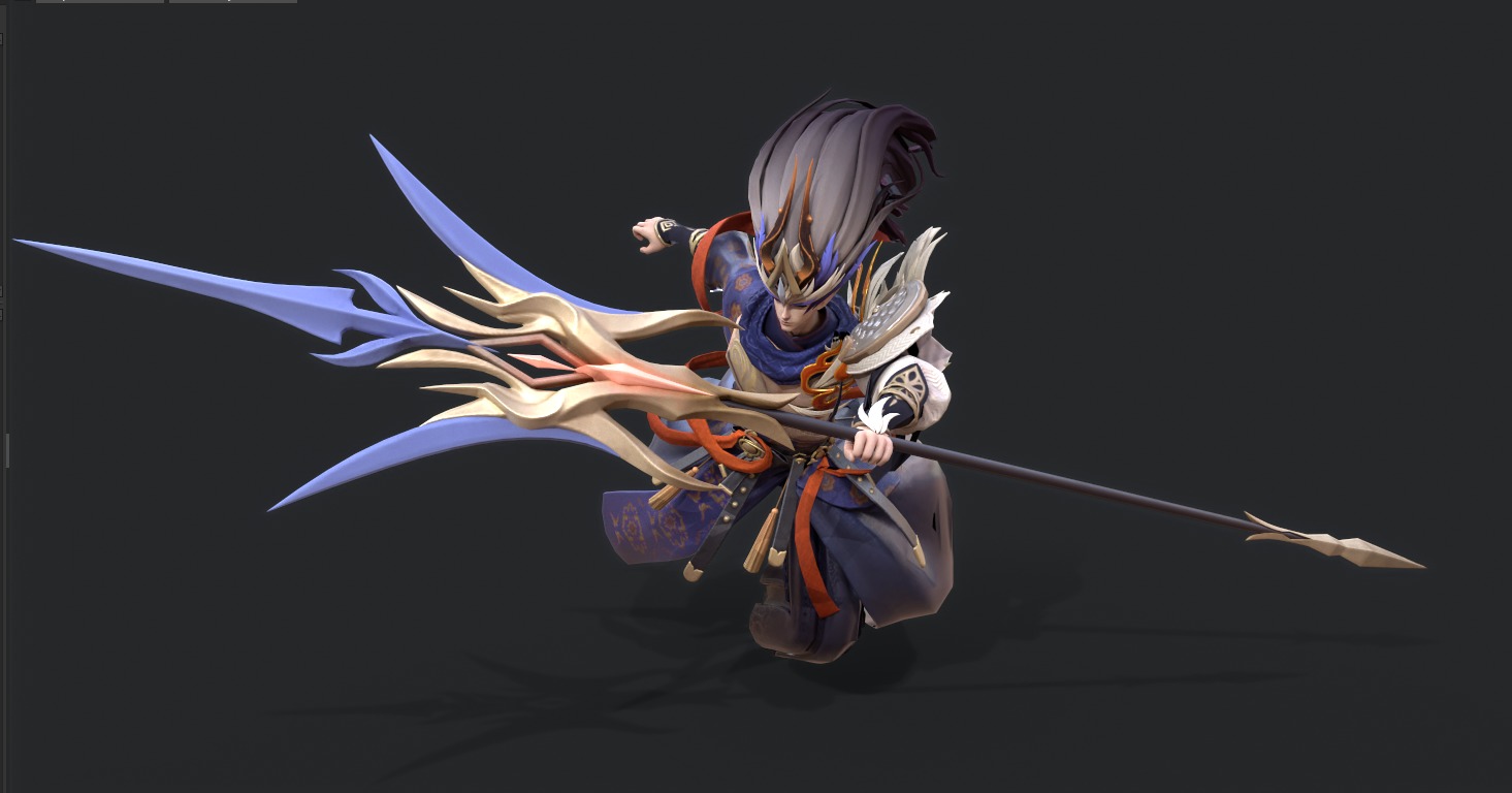 Yang Jian Low-poly 3D model_3