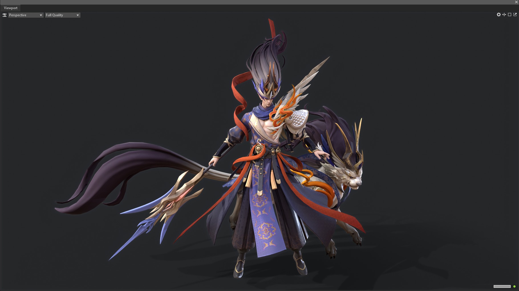 Yang Jian Low-poly 3D model_6