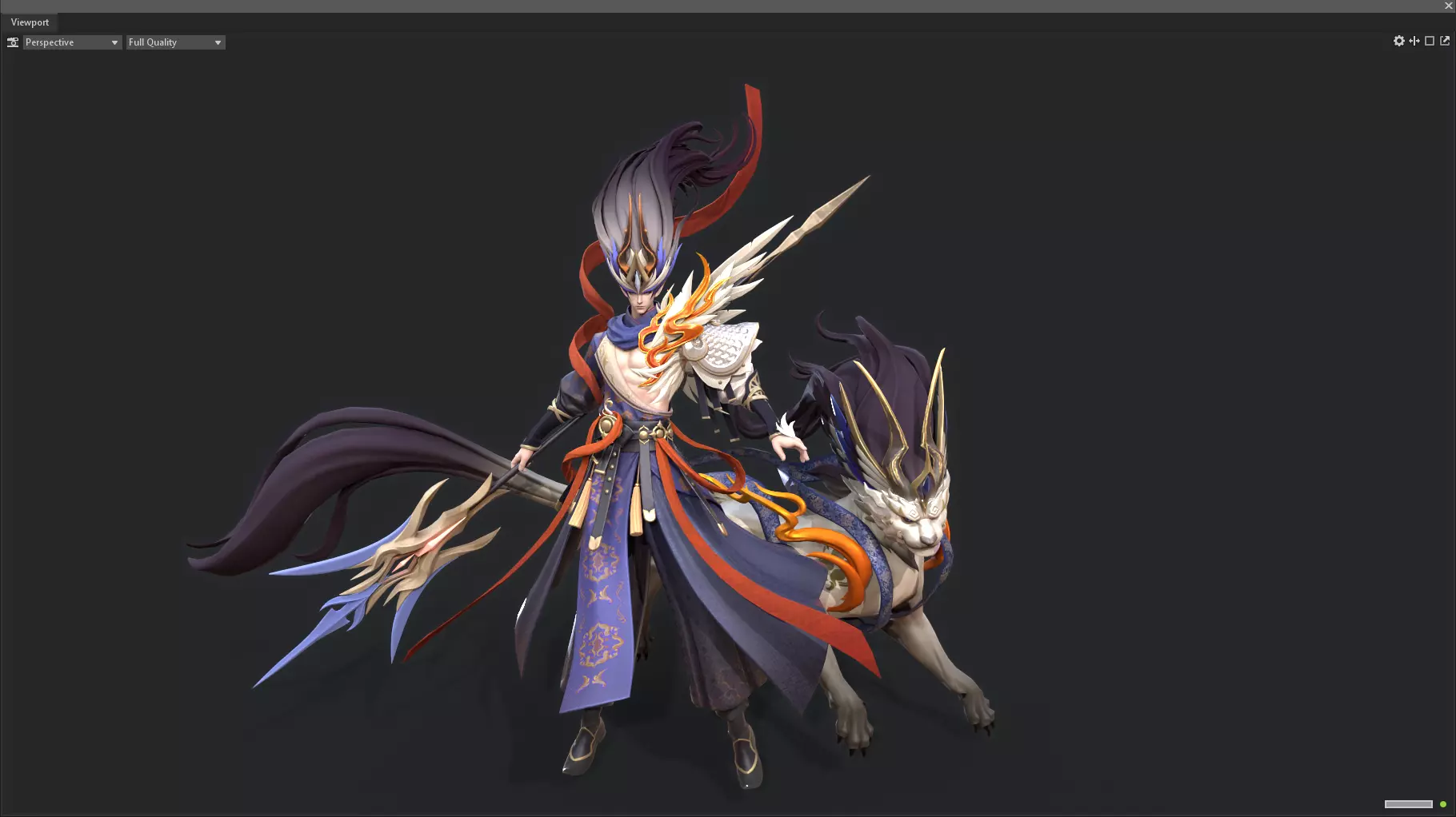 Yang Jian Low-poly 3D model_0