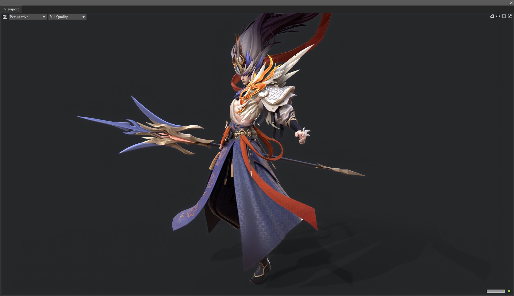 Yang Jian Low-poly 3D model_7