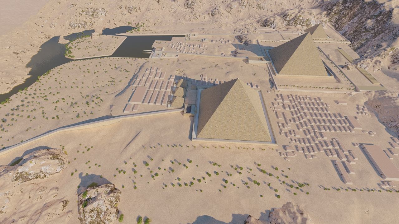 ancient egyptian pharaohs buildings-Ancient Egyptian Temple 3D model_5