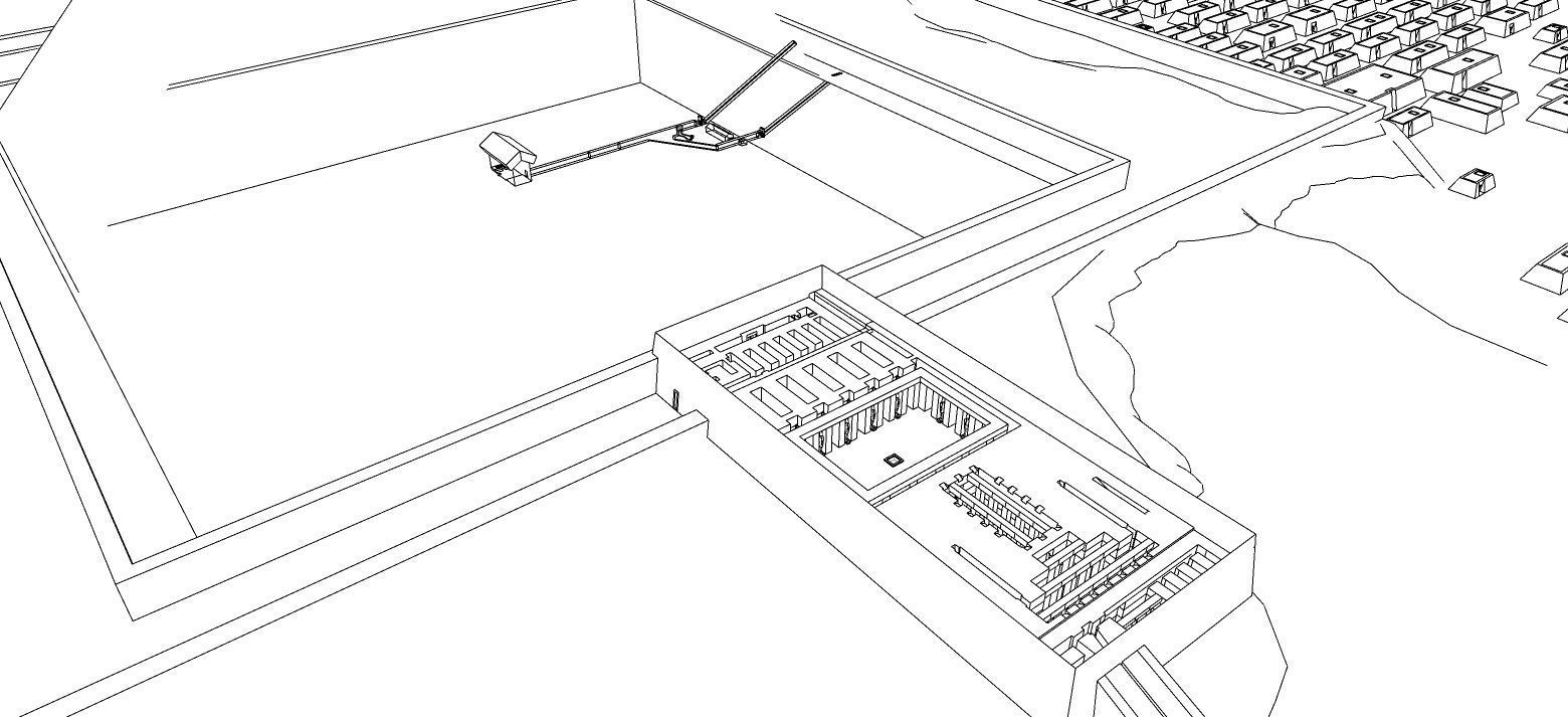 ancient egyptian pharaohs buildings-Ancient Egyptian Temple 3D model_19