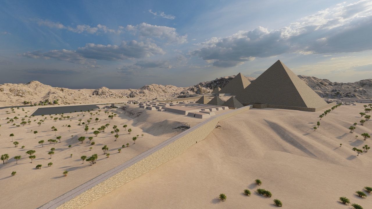 ancient egyptian pharaohs buildings-Ancient Egyptian Temple 3D model_10