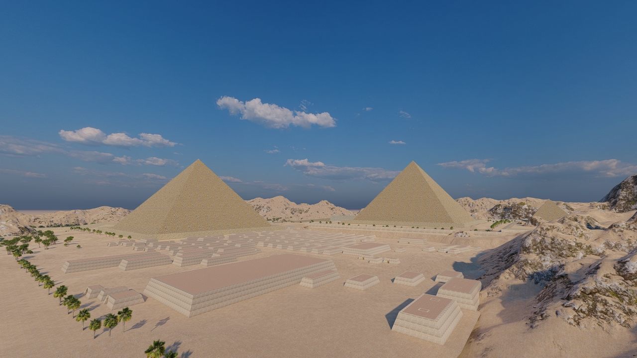 ancient egyptian pharaohs buildings-Ancient Egyptian Temple 3D model_27