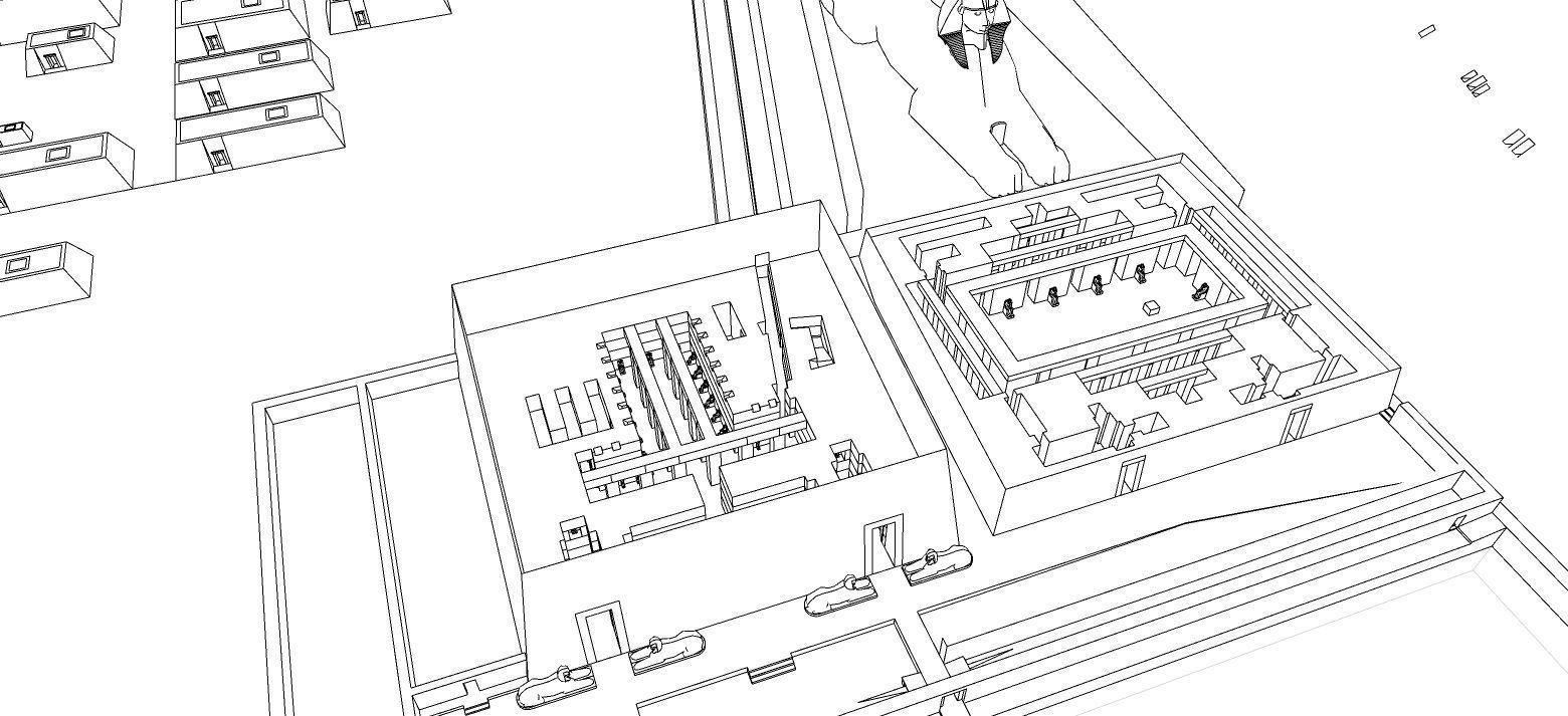 ancient egyptian pharaohs buildings-Ancient Egyptian Temple 3D model_28