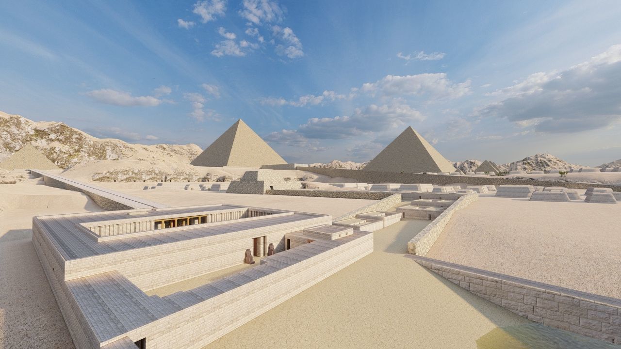 ancient egyptian pharaohs buildings-Ancient Egyptian Temple 3D model_32