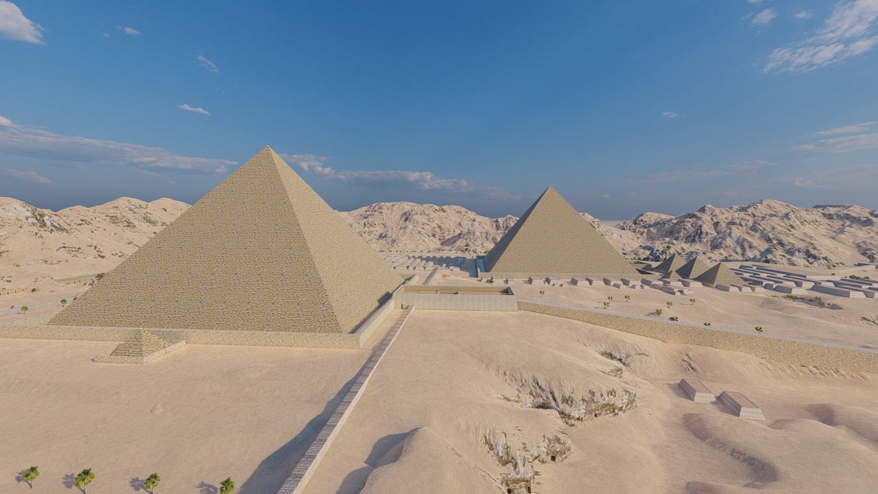 ancient egyptian pharaohs buildings-Ancient Egyptian Temple 3D model_8