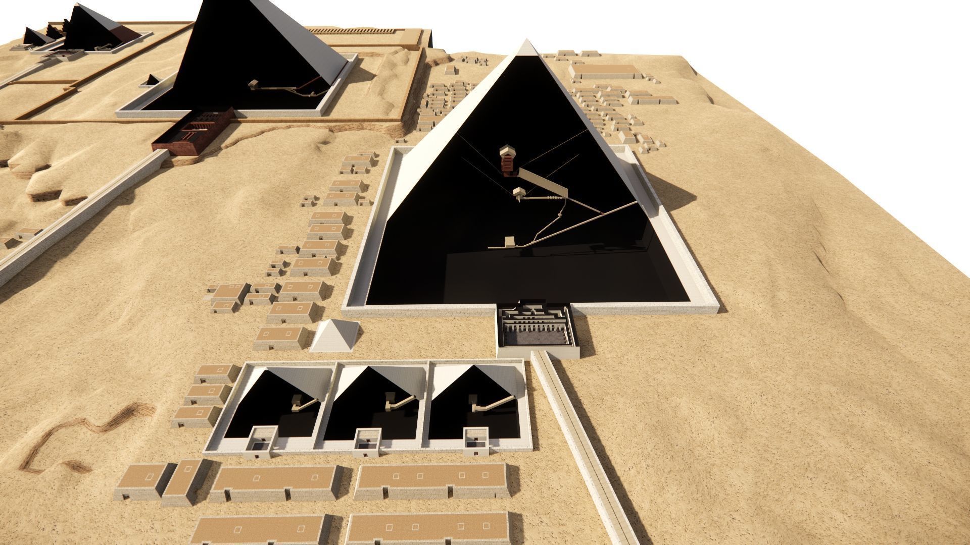 ancient egyptian pharaohs buildings-Ancient Egyptian Temple 3D model_15