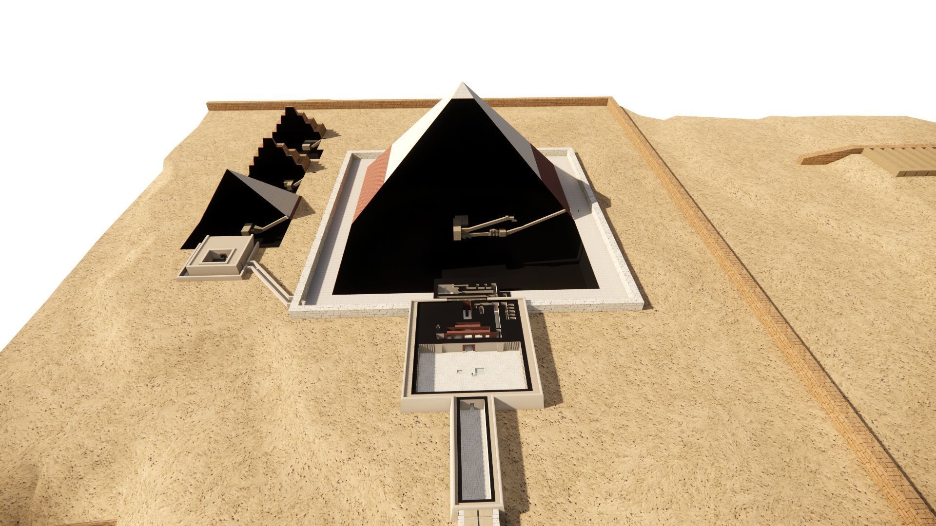 ancient egyptian pharaohs buildings-Ancient Egyptian Temple 3D model_16