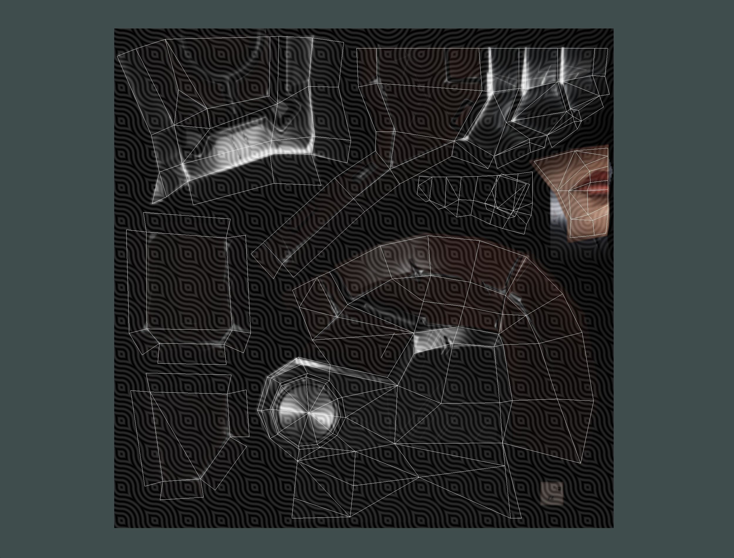 Cartoon Sci-Fi Cyborg Drone Heavy Machine Gunner Low-poly 3D model_67