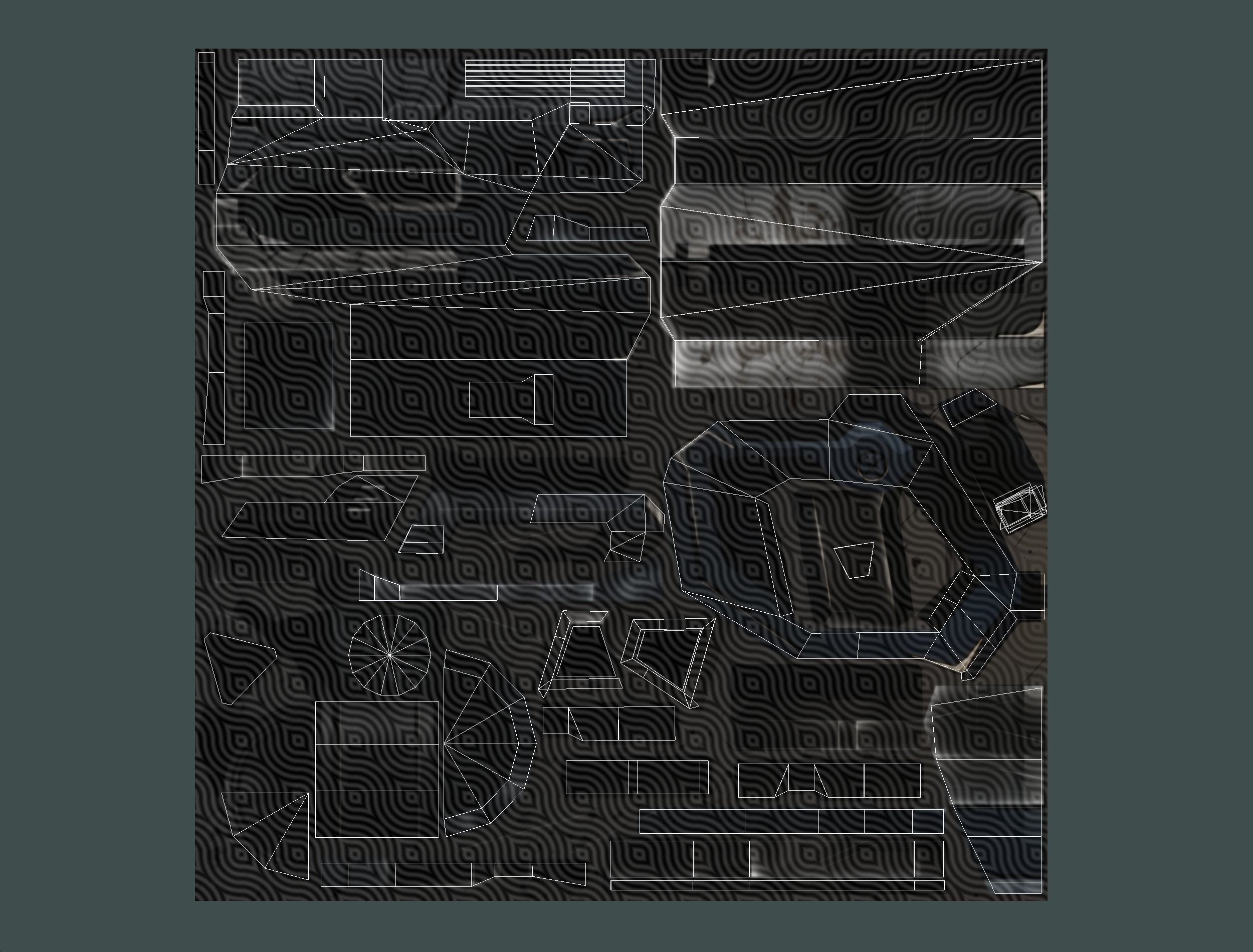 Cartoon Sci-Fi Cyborg Drone Heavy Machine Gunner Low-poly 3D model_69