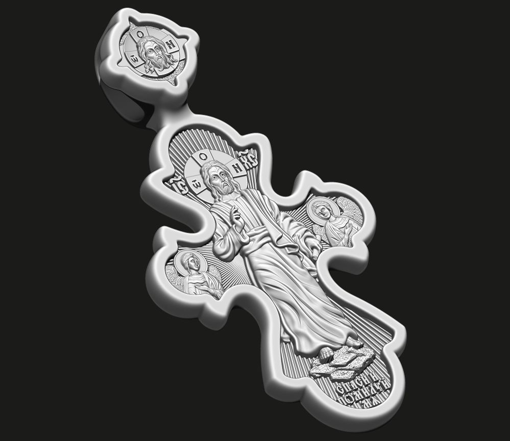 ORTHODOX CROSS 5 Printable Model 3D print model_11