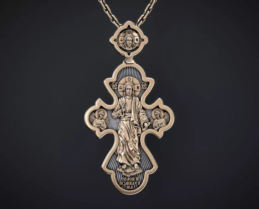 ORTHODOX CROSS 5 Printable Model 3D print model_0