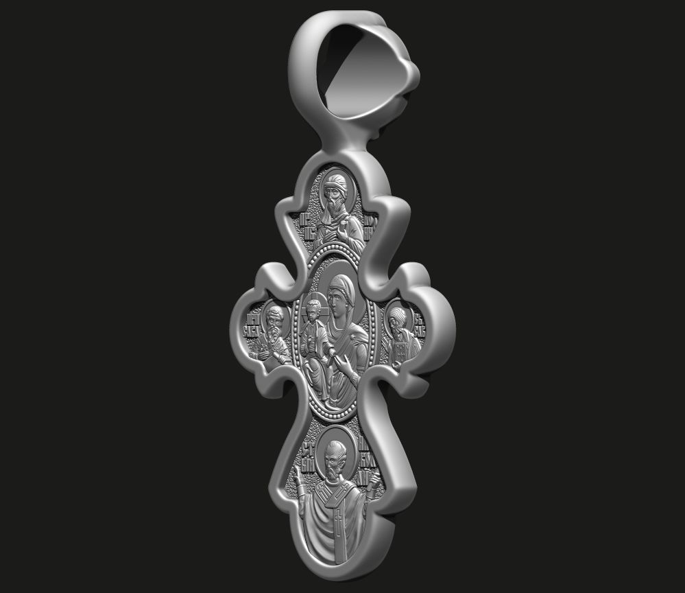 ORTHODOX CROSS 5 Printable Model 3D print model_12