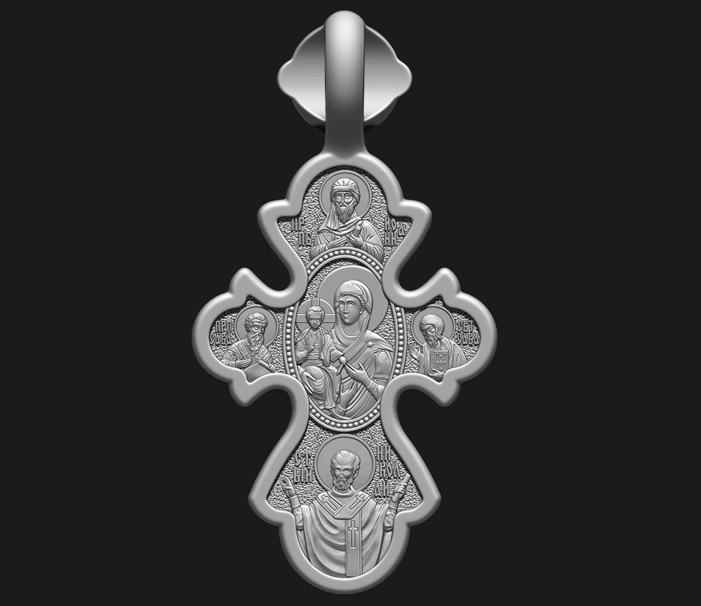 ORTHODOX CROSS 5 Printable Model 3D print model_9